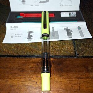 TWSBI ECO-T Yellow Green Fountain Pen - Fine -Retired color-New in Box.M7446310